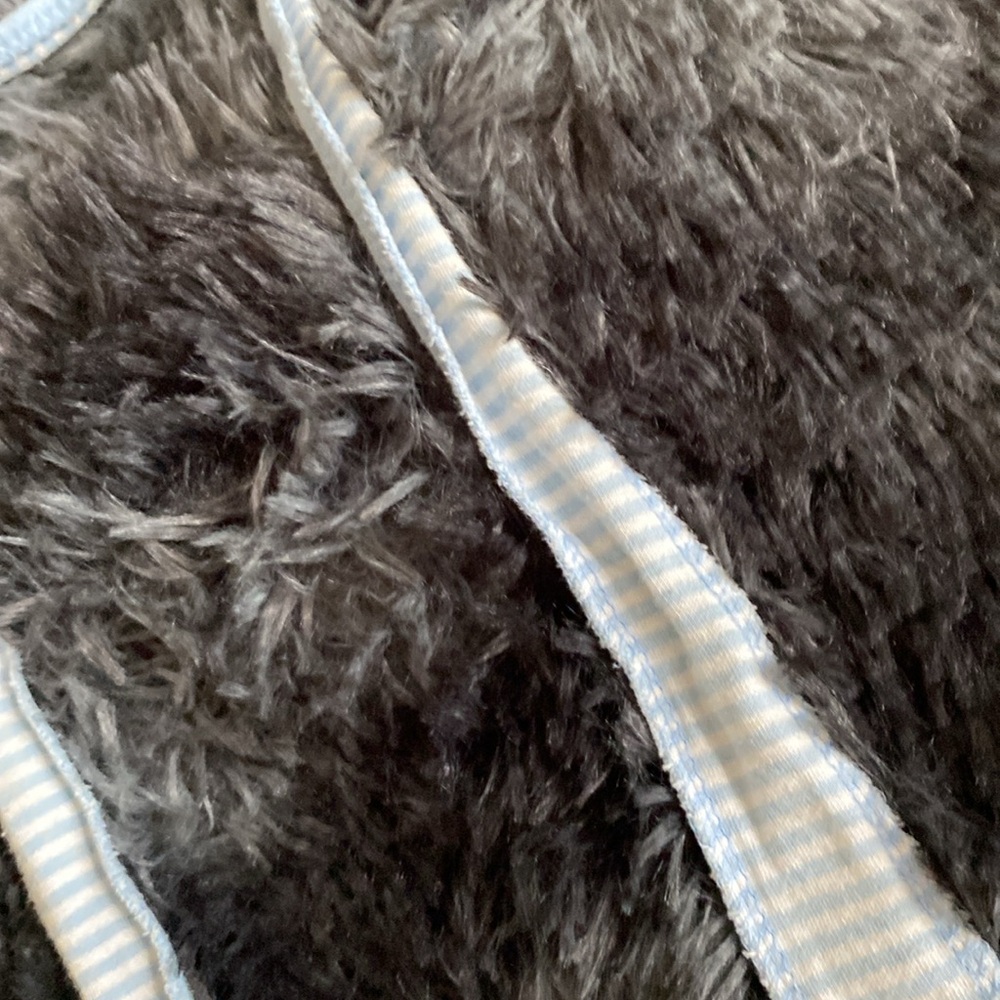Baby blue and white striped strap belt - Picture 7 of 13